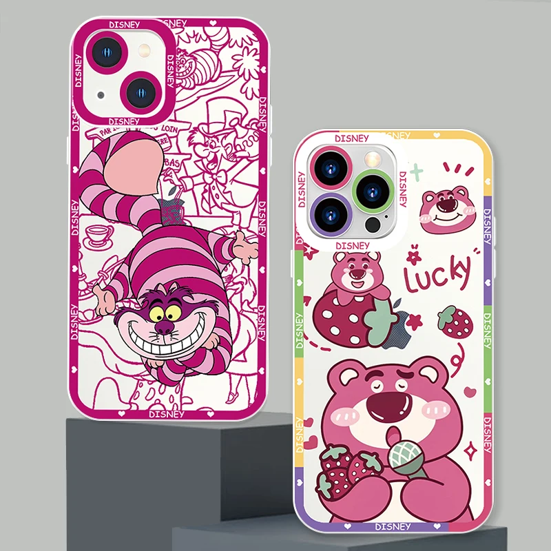 

Disney Anime For iPhone 14 13 12 Mini 11 XS Pro Max X XR 8 7 6 Plus Transparent Angel Eyes Phone Case