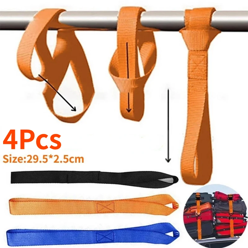 Tie Down Straps Soft Loop Securing ATV Motorcycles Scooters Dirt Bikes Lawn Mutipurpose Motor Luggage Straps