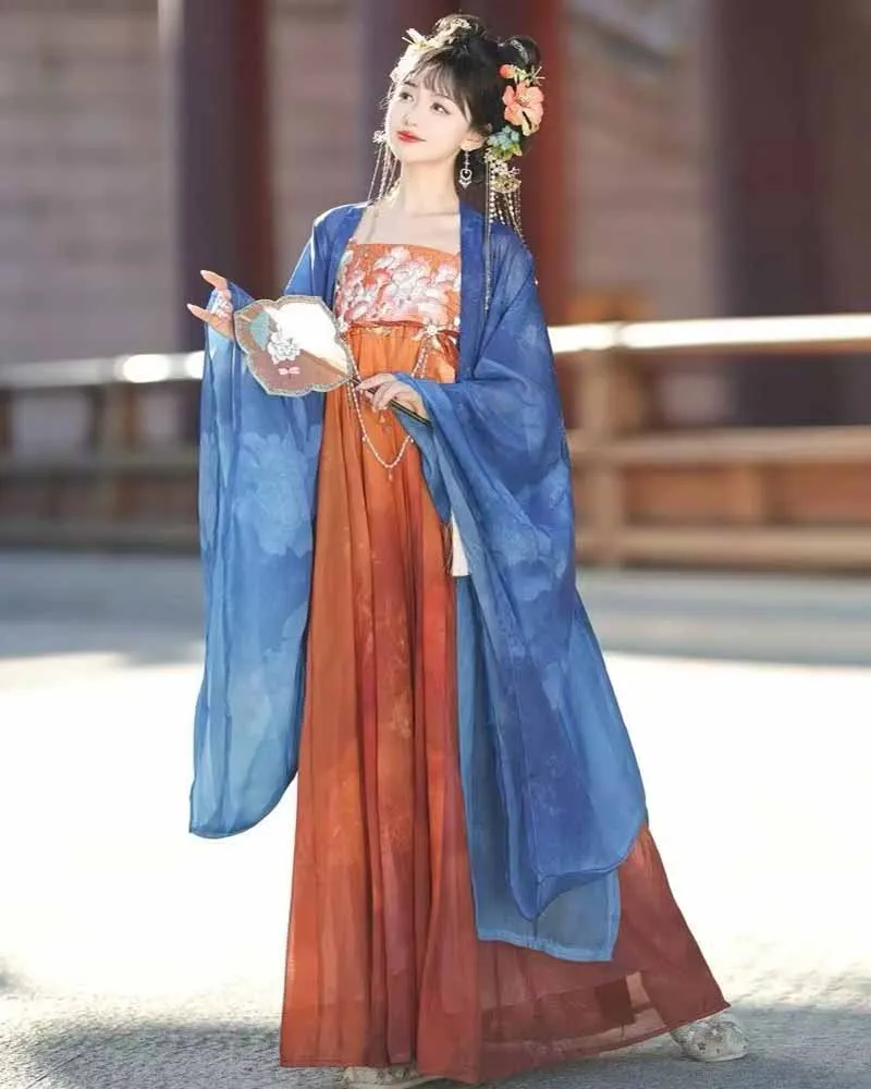 hanten japonais rouge en coton oiseau et fleurs prune pour femme hanten japonais rouge en coton oiseau et fleurs prune pour femme