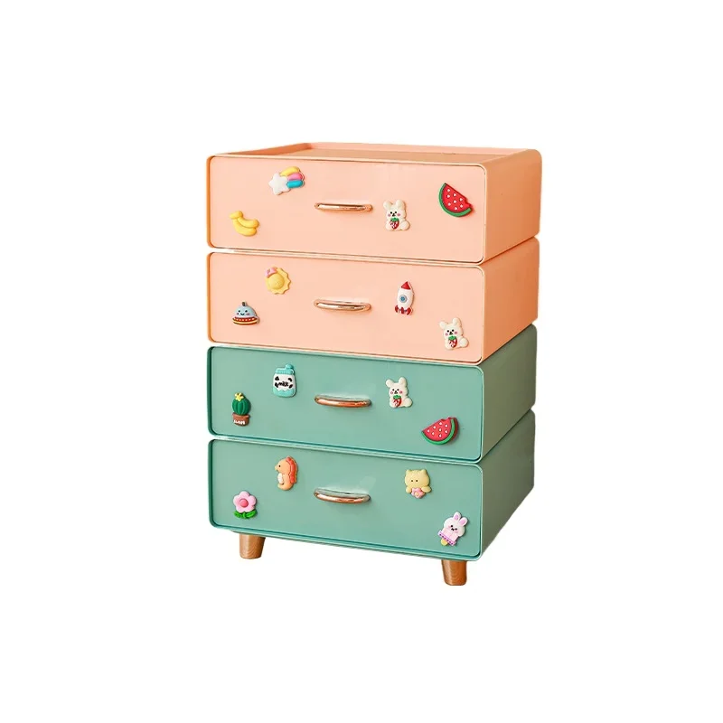 Desktop Organization Box with Drawers for Office Supplies and Makeup