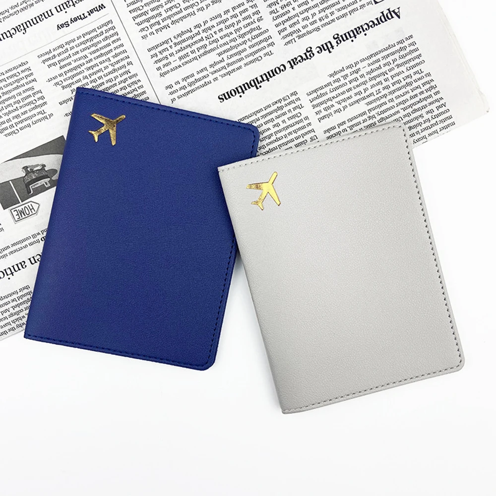 Personalisieren Sie Initialen Reisepasshülle Gold Flugzeug Reisezubehör Hülle Benutzerdefinierter Name Hochzeitsgeschenk Firmenlogo Reisepasshülle – Detail 9