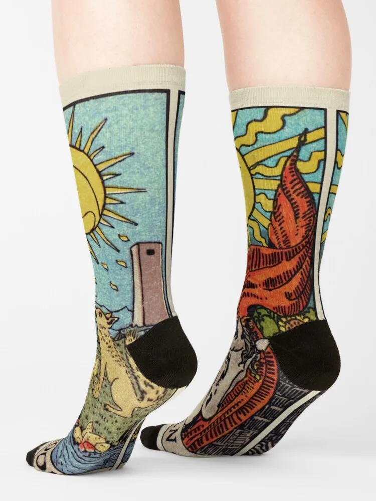 Moon & Sun Tarot | Colour Socks Women'S Funny Socks
