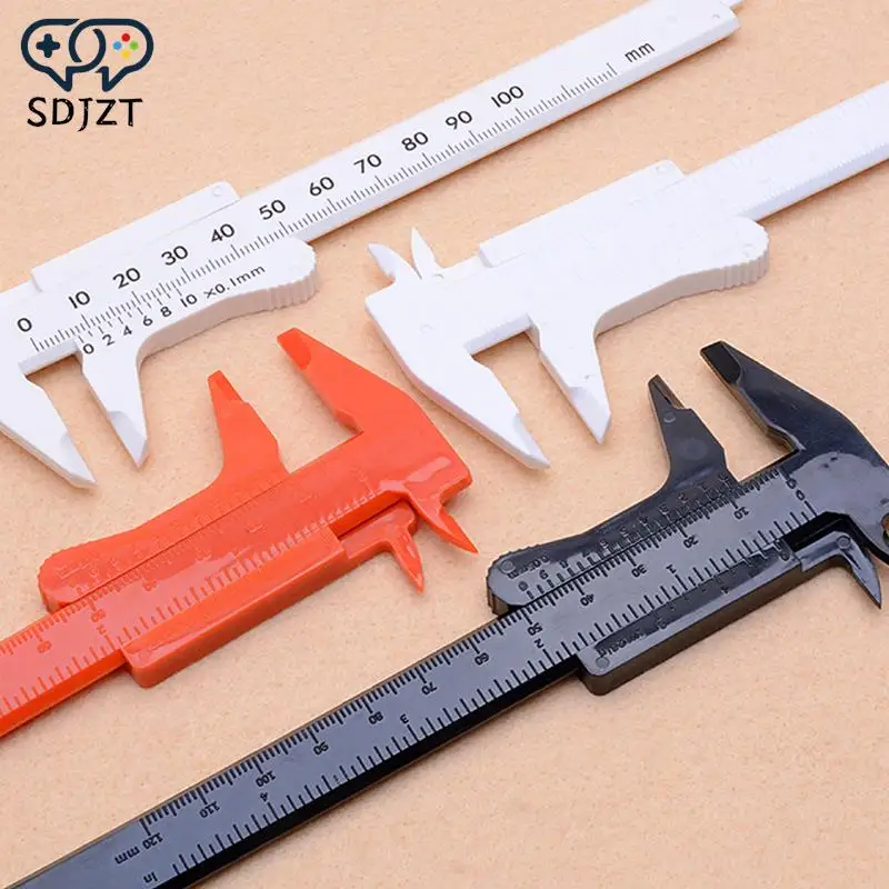 1PC-Double-Rule-Scale-Plastic-Vernier-Caliper-Measuring-Student-Mini ...