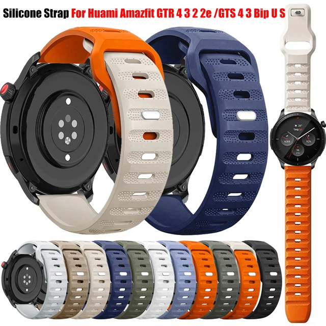 Strap For Amazfit GTS 4/3/2/2e/GTS2 Mini/GTR 4/3/Pro/GTR2/Magnetic silicone  bracelet correa Amazfit bip U S 20mm 22mm Watch band - AliExpress