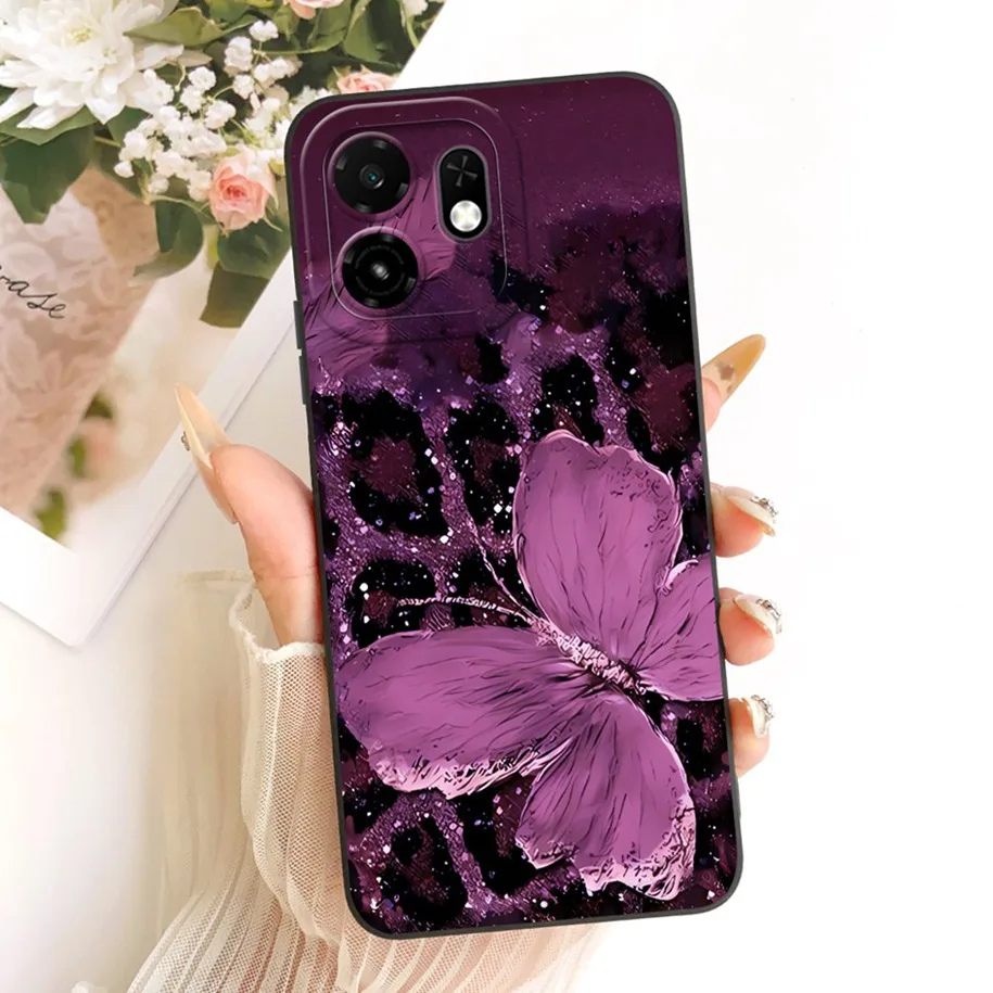 Fashion Daisy Flower Painted Soft Silicone Bumper Phone Case