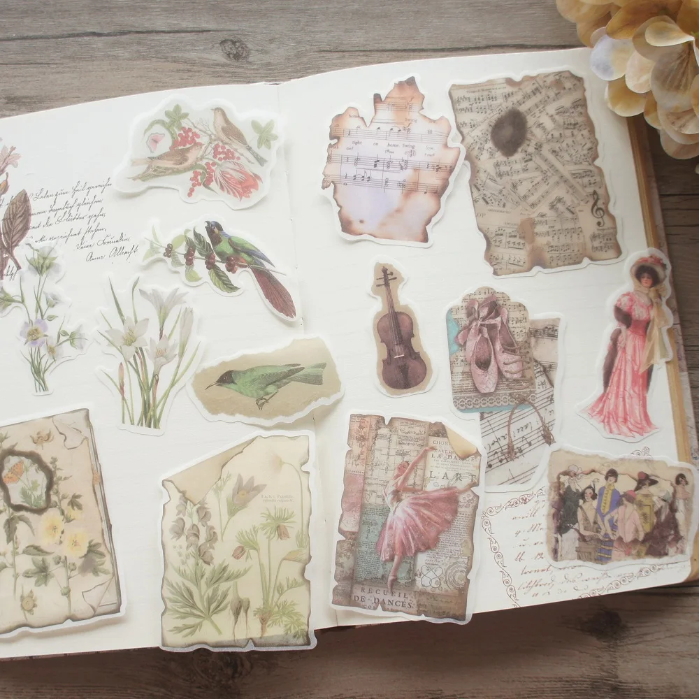 

48pcs Noble Lady's Room Style Paper Sticker Scrapbooking DIY Gift Packing Label Decoration Tag