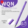 Matte Purple Gel Pen, 0.7mm Thick Nib, Smooth Writing 1/5/7pcs Purple Ink Suitable For School And Office Stationery 3