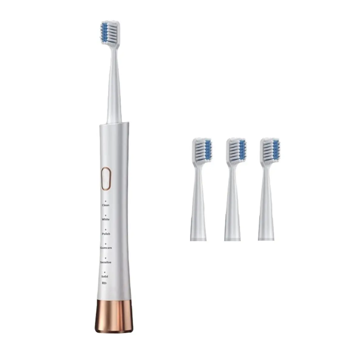 A74G-Type-C 충전식, 성인용 5가지 모드 음파 전동 칫솔, 남녀공용 디자인, 중공 컵 모터