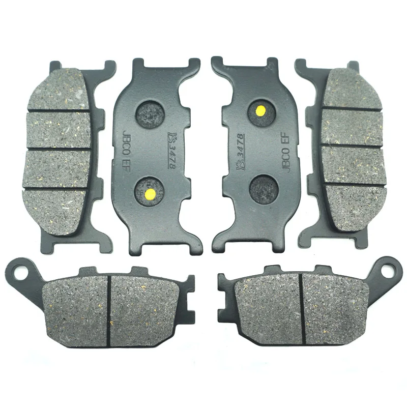 Motorcycle Front Rear Brake Pads For YAMAHA FZ6 Fazer 2004-2008 FZ6N (1B37) (1B38) 2006 FZ6S 2005-2006 XJ6S 2013-2015 FZ 6 6N 6S