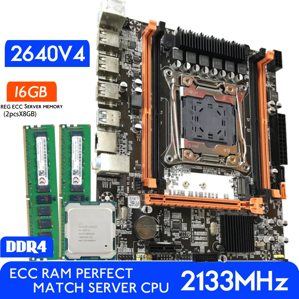 Atermiter Ddr4 D4 Motherboard Set With Xeon E5 2640 V4 Lga2011-3 Cpu ...