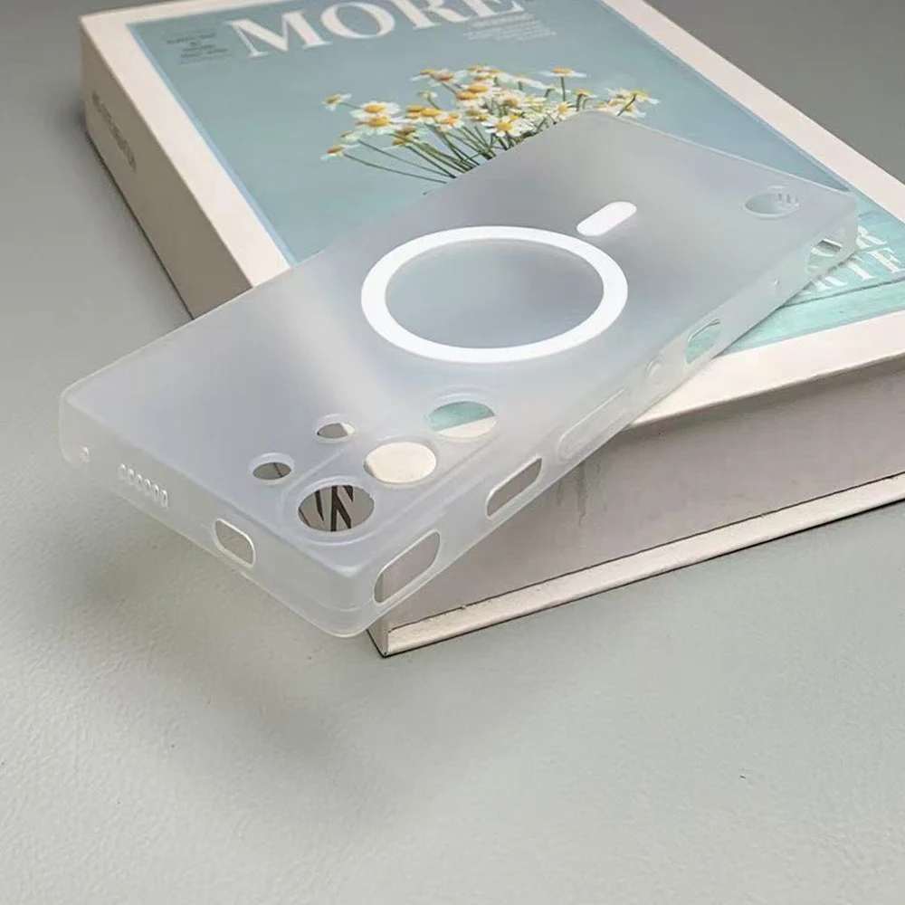 MagSafe Magnetic Wireless TPU Matte Back Phone Case