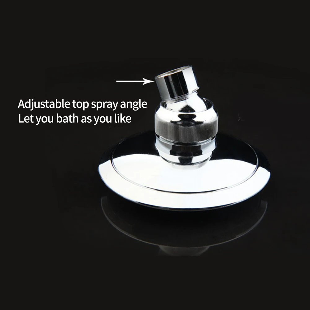 

Round Shower Head 10cm ABS Accessories Bath Bathing Bathroom Ceiling High Pressure Hotel Replacement Adjustable