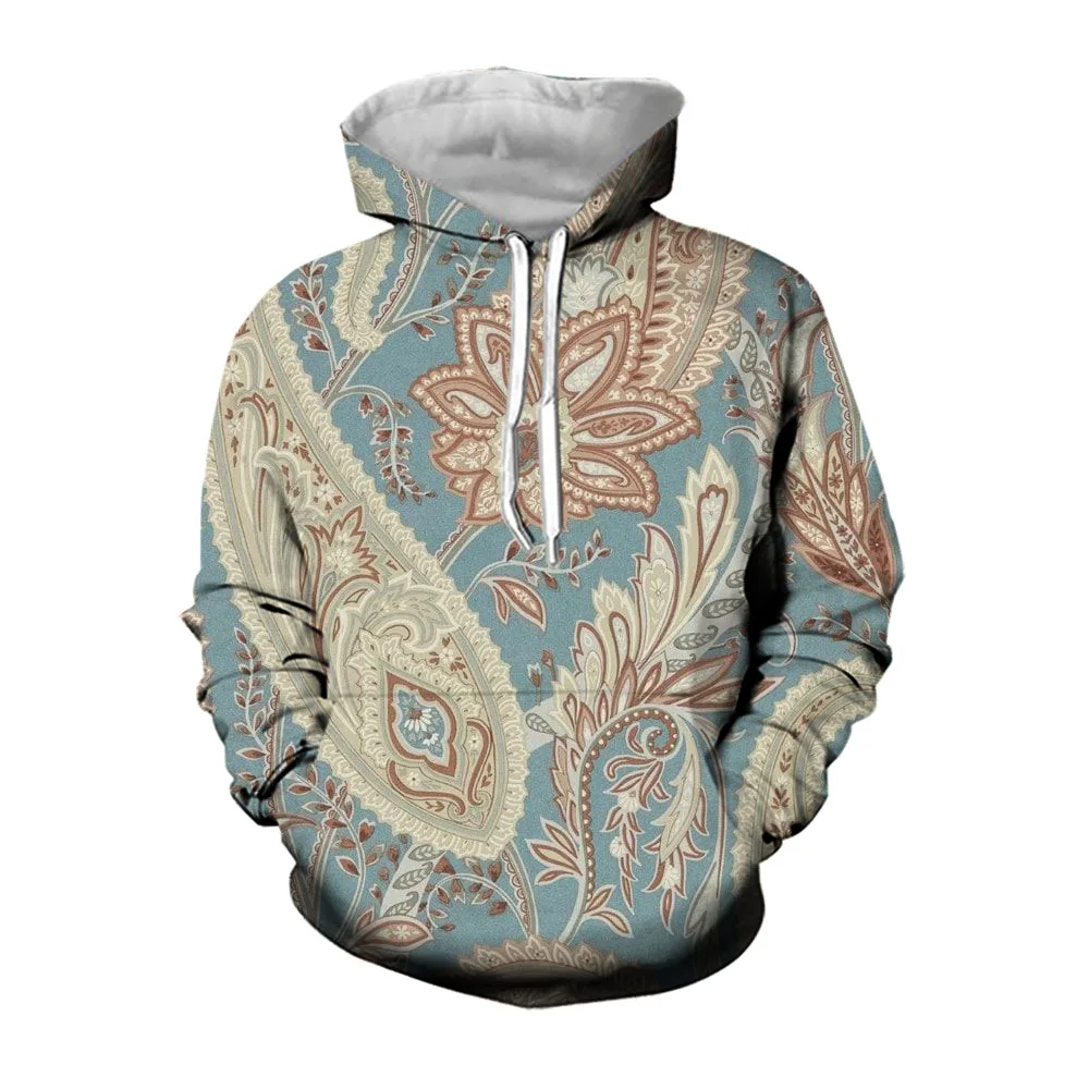 

Jumeast Y2K Paisley Vintage Mens Hoodie Abstract Print Hooded Sweatshirts Oversized Hoodies For Men Baggy Streetwear Winter Coat