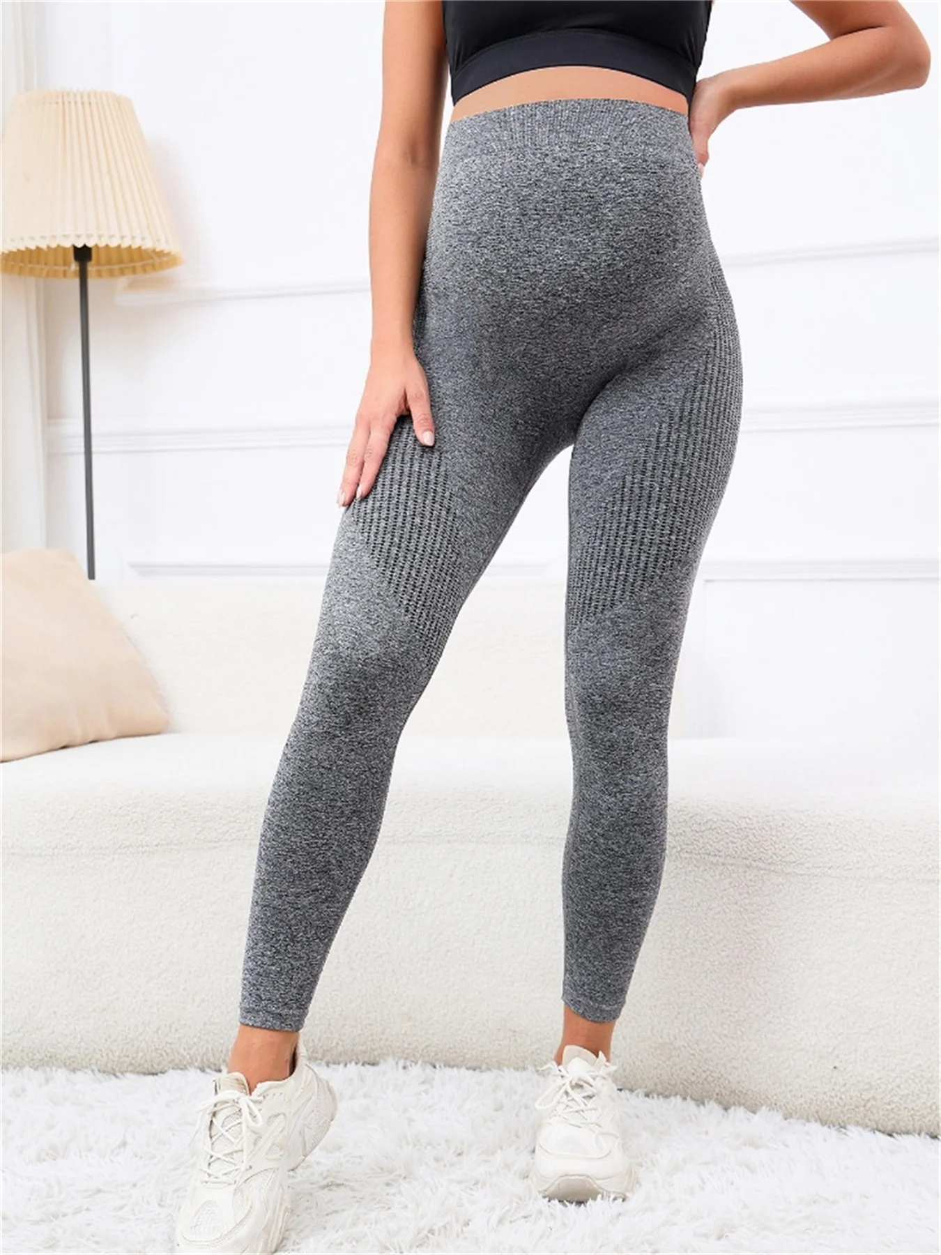 Maternity Leggings Over The Belly Pregnancy Yoga Pants Tights Soft Workout