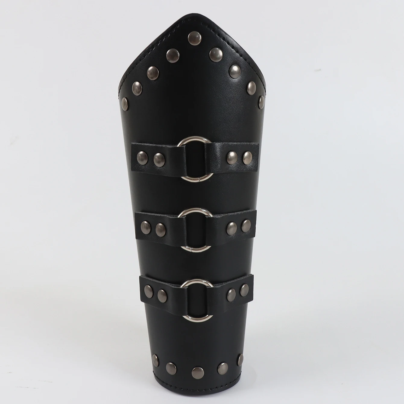 Warrior Shoulder Armor Medieval Knight One Shoulder Armor Rivet Wristband Set