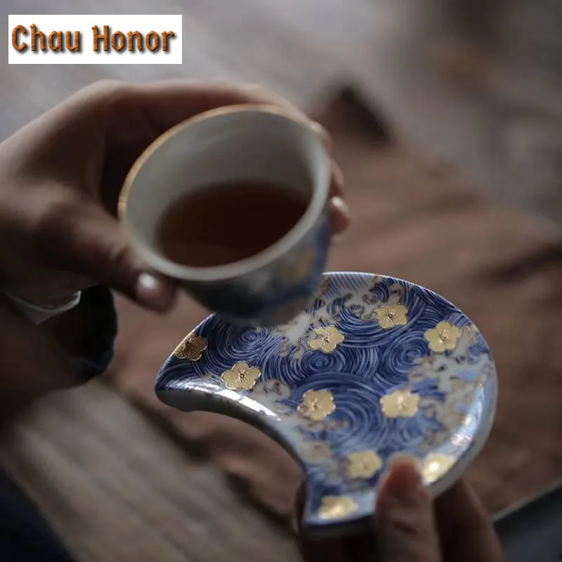 Exquisitel Enameled Color Kung Fu Tea Set Tea Cup Handmade Household Tea Making Ceramic Tea Bowl Master Cup Customized Drinkware