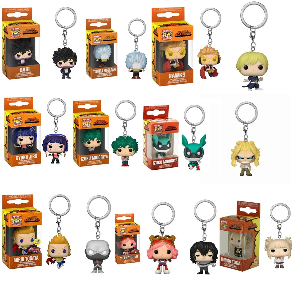 thumbnail image 2 of Llavero Funko Pop Kyoka Jiro Hawks Izuku Midoriya Dabi My Hero Academia Pop Pocket Llaveros Figuras de acción de vinilo Juguetes Muñecas, 2 of 5