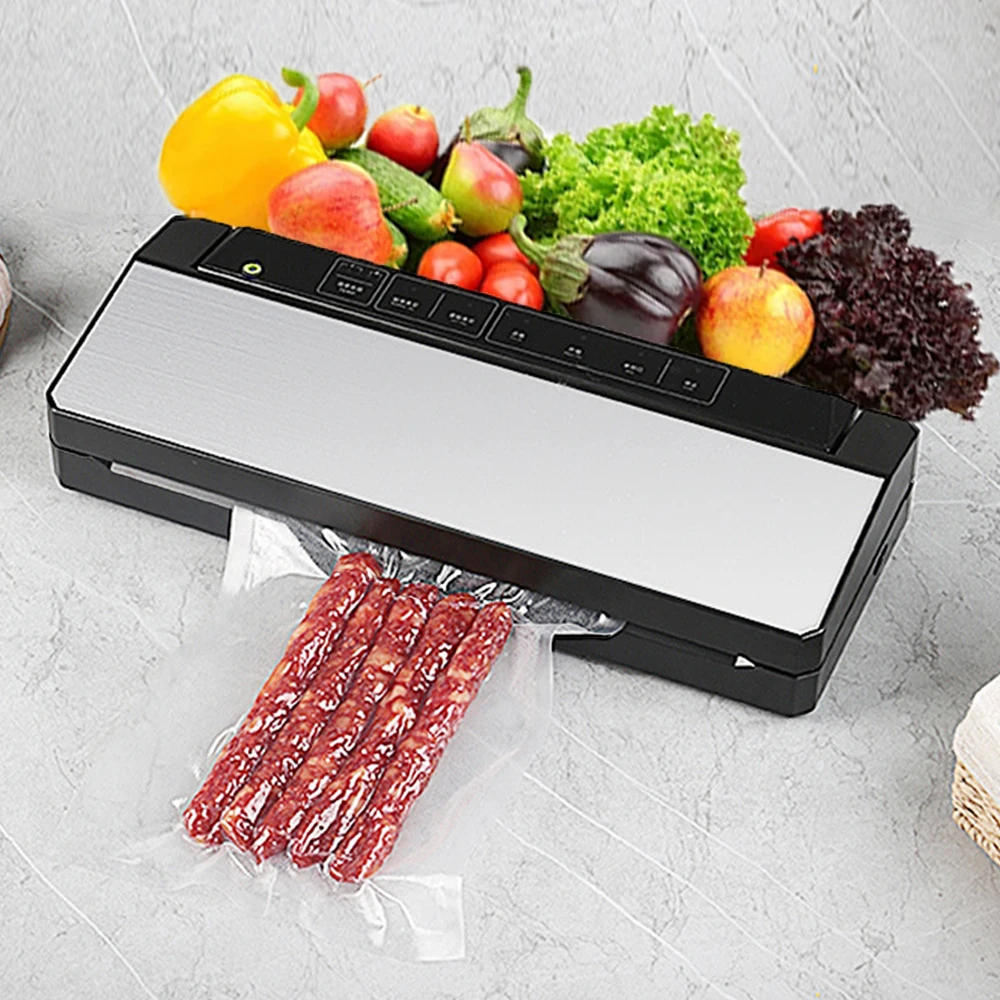 Kitchen Tool Vacuum Food Sealer Household Eletric Vacuum Sealer Machine Food Storage Vacuum-Packer Electric Food Package Machine electric strapping welding tool equipment 220v pp straps manual packing machine for carton seal packaging packer