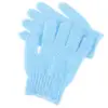2 Pair Five Finger Bath Gloves for Shower Exfoliating Scrubber Body Exfoliate Mitts Adult Work Face 3