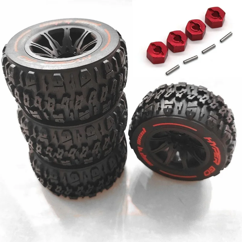 R C Cars Spare Parts Wheels/Tires For MJX Hyper Go 14210 1/14 R/C cars/Trucks 4pcs/set