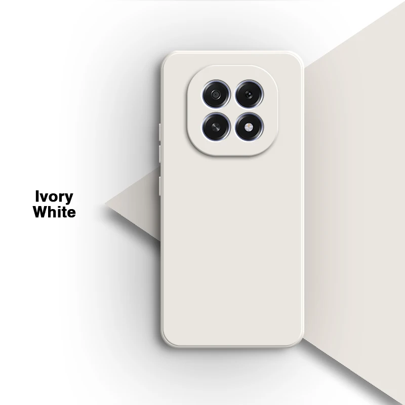 Luxury Shockproof Soft Liquid Silicone Phone Case - Solid Color Back Protective Cover in Candy Style