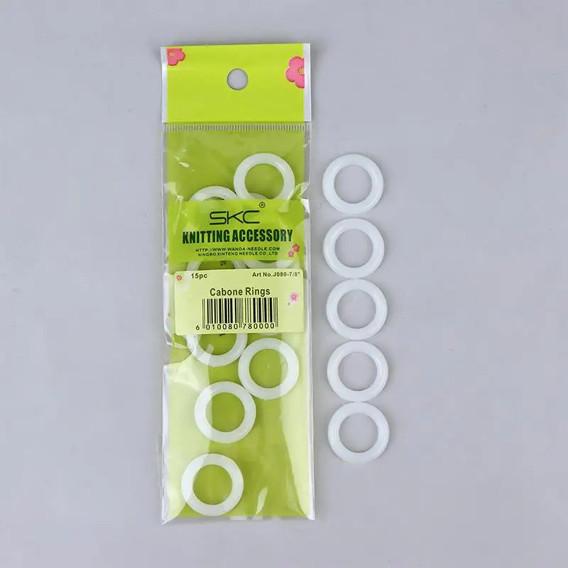 DIY 크로셰 링 서클 훅 공예 액세서리 핸드백 플라스틱 링 훅 12.7mm-50mm 재봉 플라스틱 링 1팩