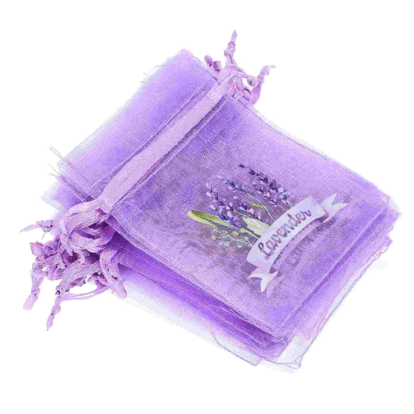 20 Pcs Empty Sachet Bag Lavender Bags for Drawstring Small Mesh Gauze Pouches Sachets