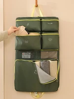 Foldable Hanging Organizer Storage Bag Travel Clothing Luggage Storage Bag Polyester Portable Hanging Suitcase Organizer Big 1