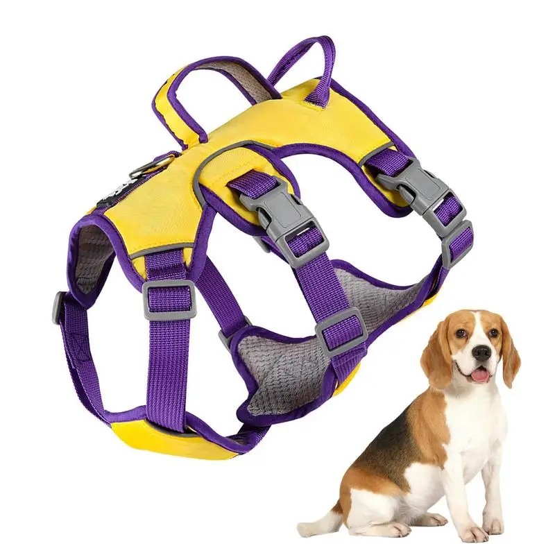 

Dog Harness Medium Sized Dog Training Harness Reflective Vest Comfortable Padded Training Harness With Leash For Dogs