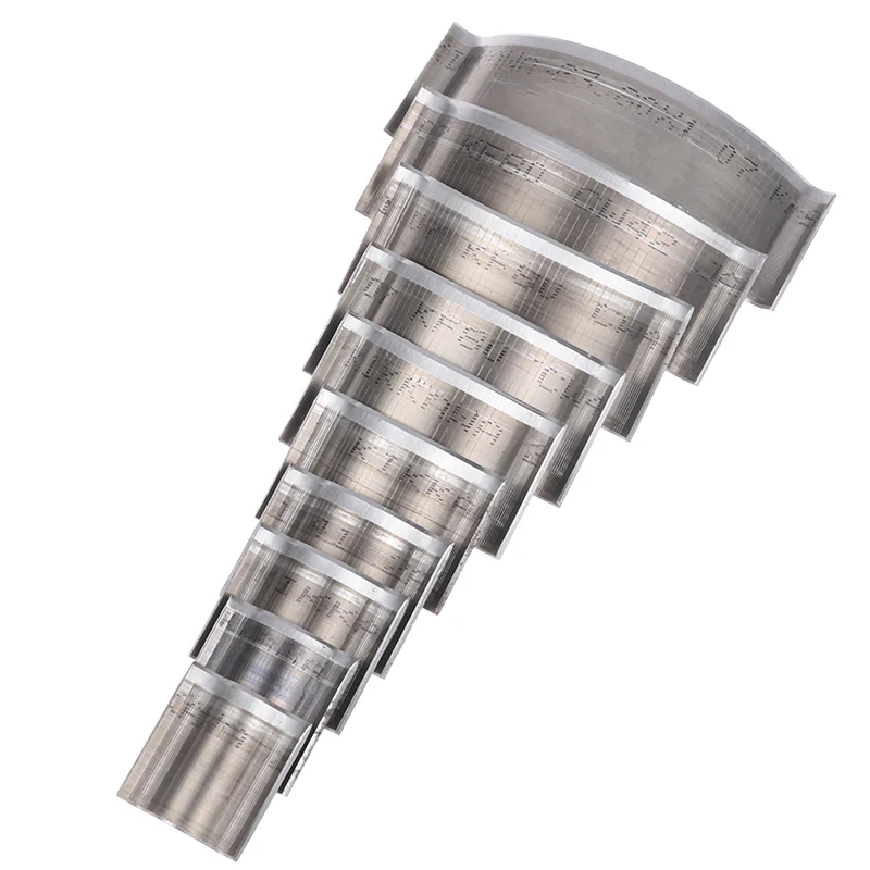 하프 라운드 커터 펀치 가죽 공예 도구, 벨트 지갑 코너 모양 펀칭용 수제 공예 도구, 19mm-72mm, 10 개