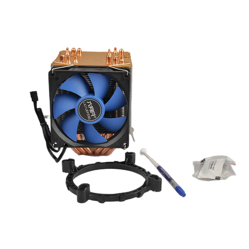 

6 Heat Pipes CPU Cooler 4 Pin PWM RGB PC Quiet Intel LGA 1700 2011 1200 1150 1151 X79 X99 E5 AMD AM5 AM4 CPU Cooling Fan