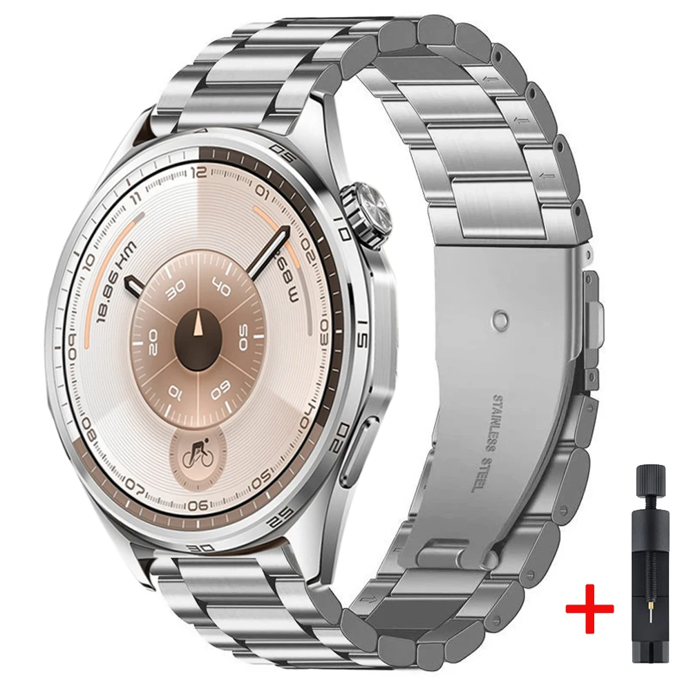 Elegant 22mm Metal Strap - Fashion Wristband