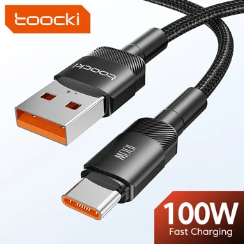 Toocki 100W USB Type-C Cable for Fast Charging – Compatible with Xiaomi, POCO, Samsung, Huawei, OPPO 1