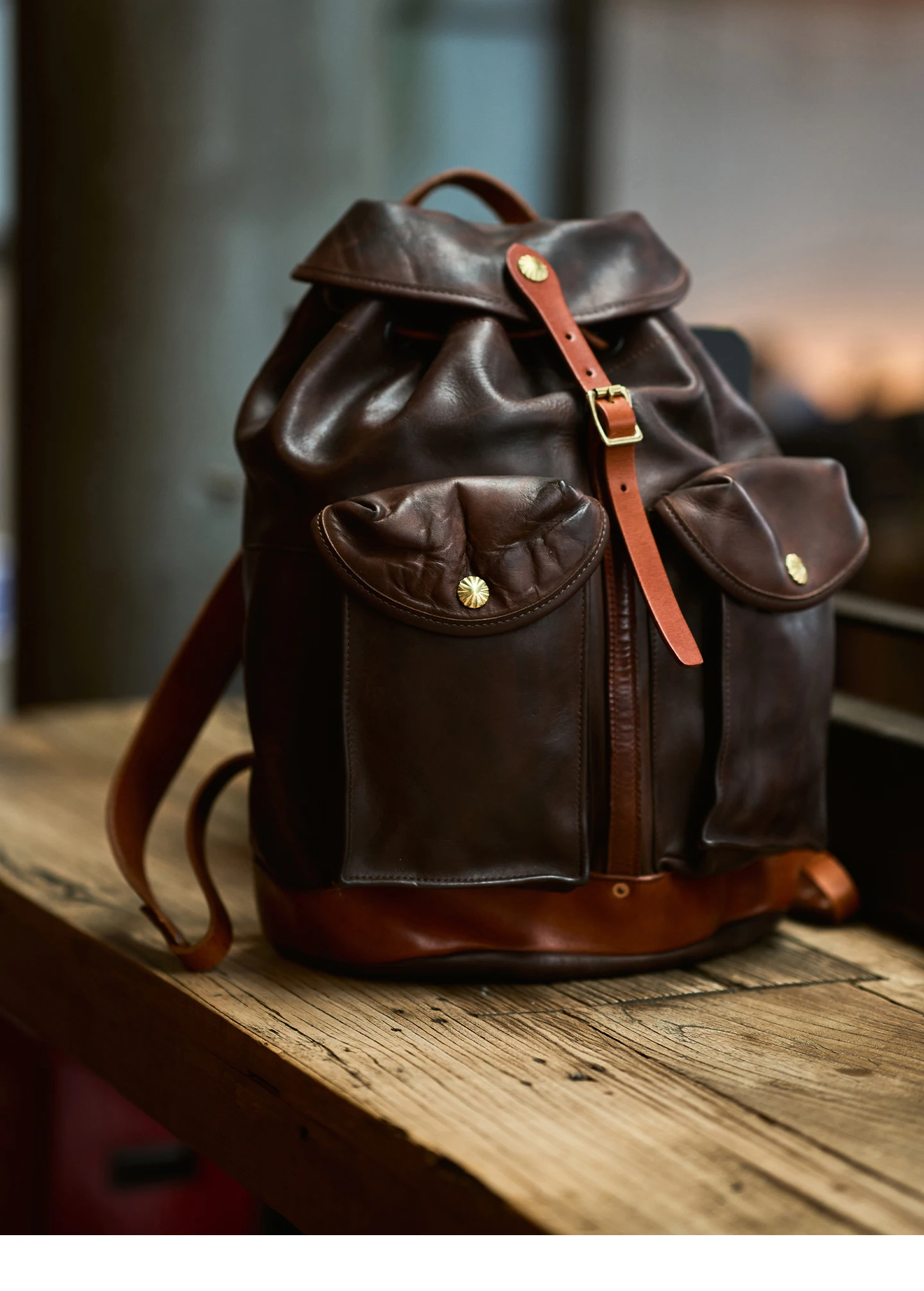PNDME mode vintage hohe qualität pflanzlich gegerbtem rindsleder männer rucksäcke outdoor reise gepolsterte echtes leder schulranzen – Detail 17