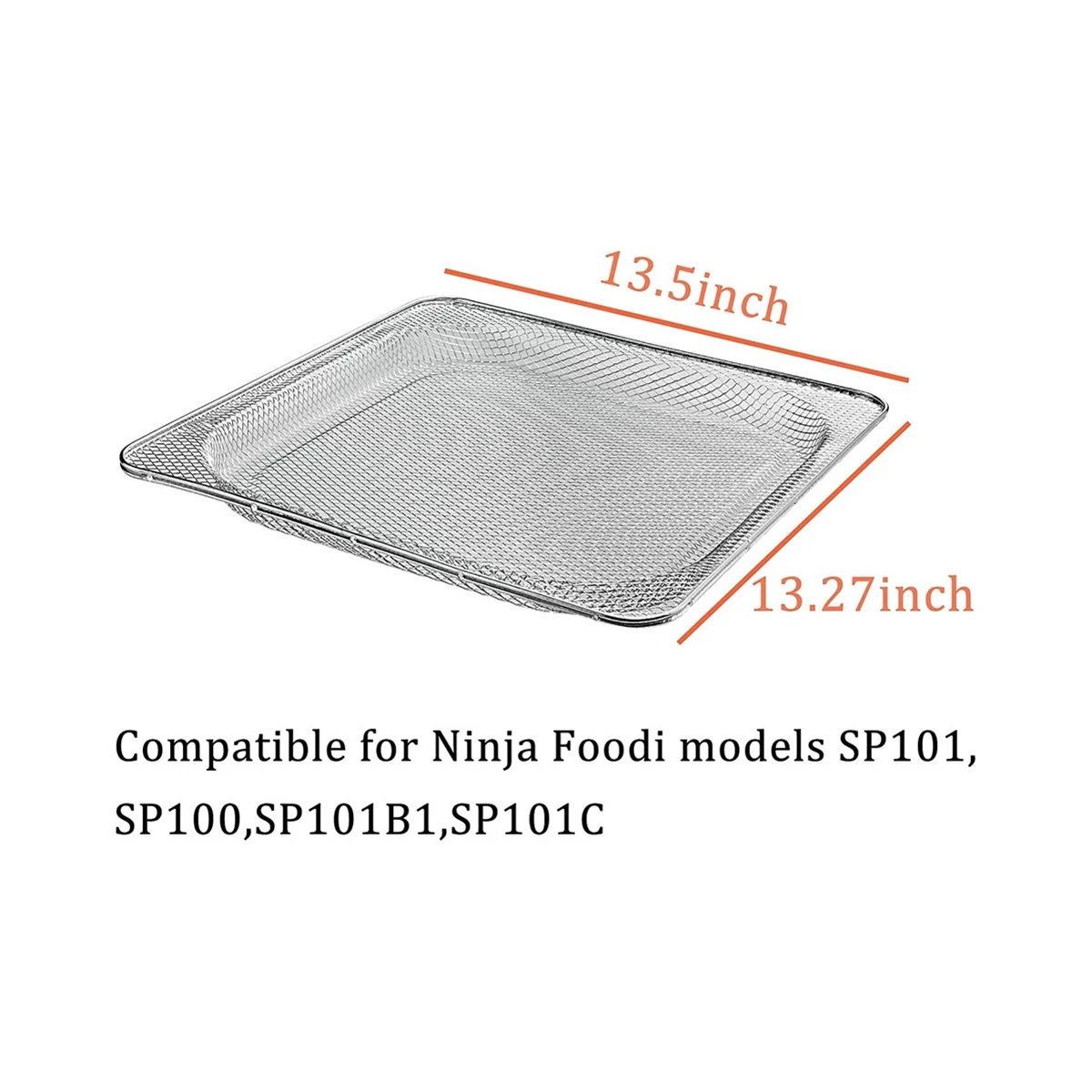 Replacement Air Fryer Basket for Ninja Foodi SP101 Air Fry Oven, Stainless  Steel Air Fryer Accessories for Ninja Foodi SP100, SP101B1, SP101C