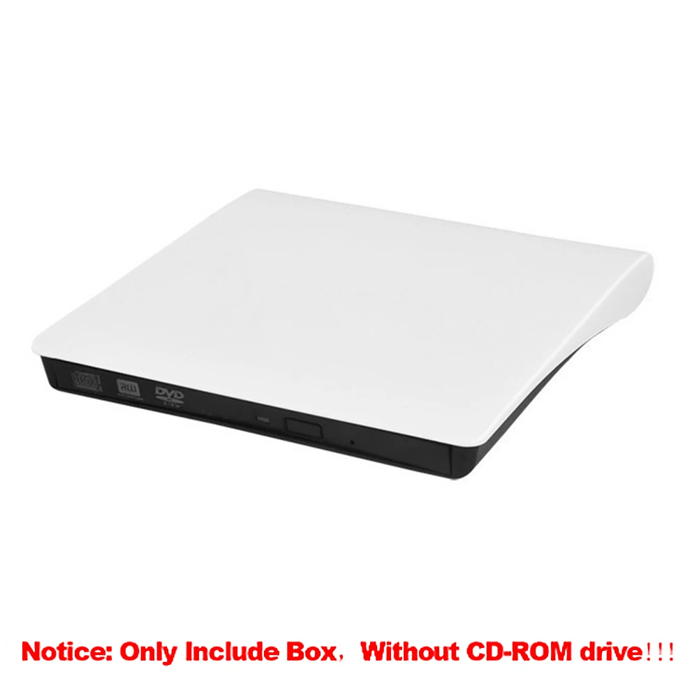 【NEW】 Non Slip USB 3.0 SATA External DVD CD-ROM RW Player Optical Drive Enclosure Case