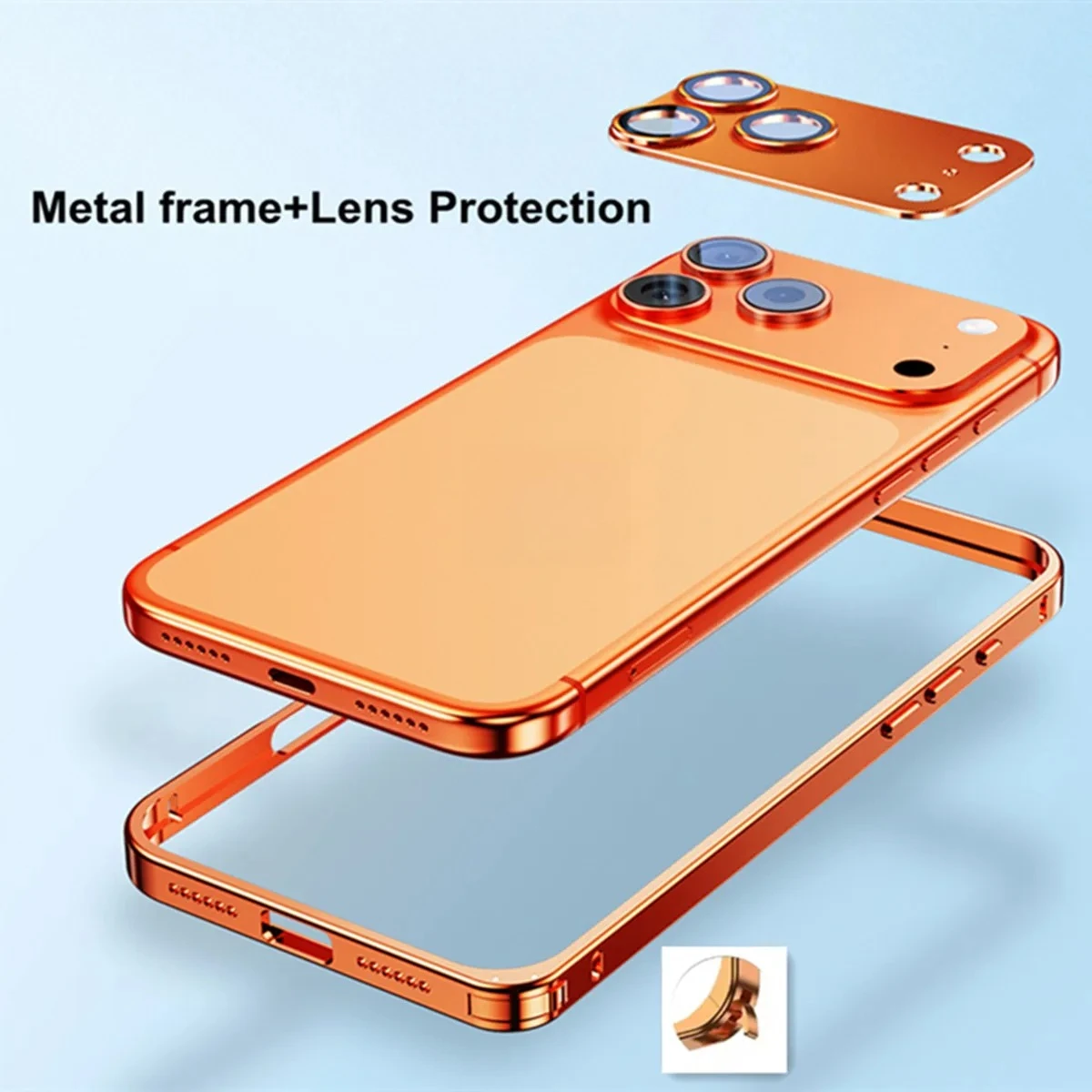 Premium Aluminum Alloy Frame Metal Case with Lens Protection and Heat Dissipation