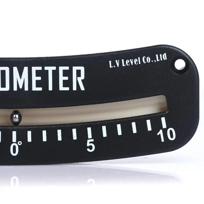 경량 0-10 °   해양 및 트레일러 수평 경사 계산용 힐 앵글 클리노미터.