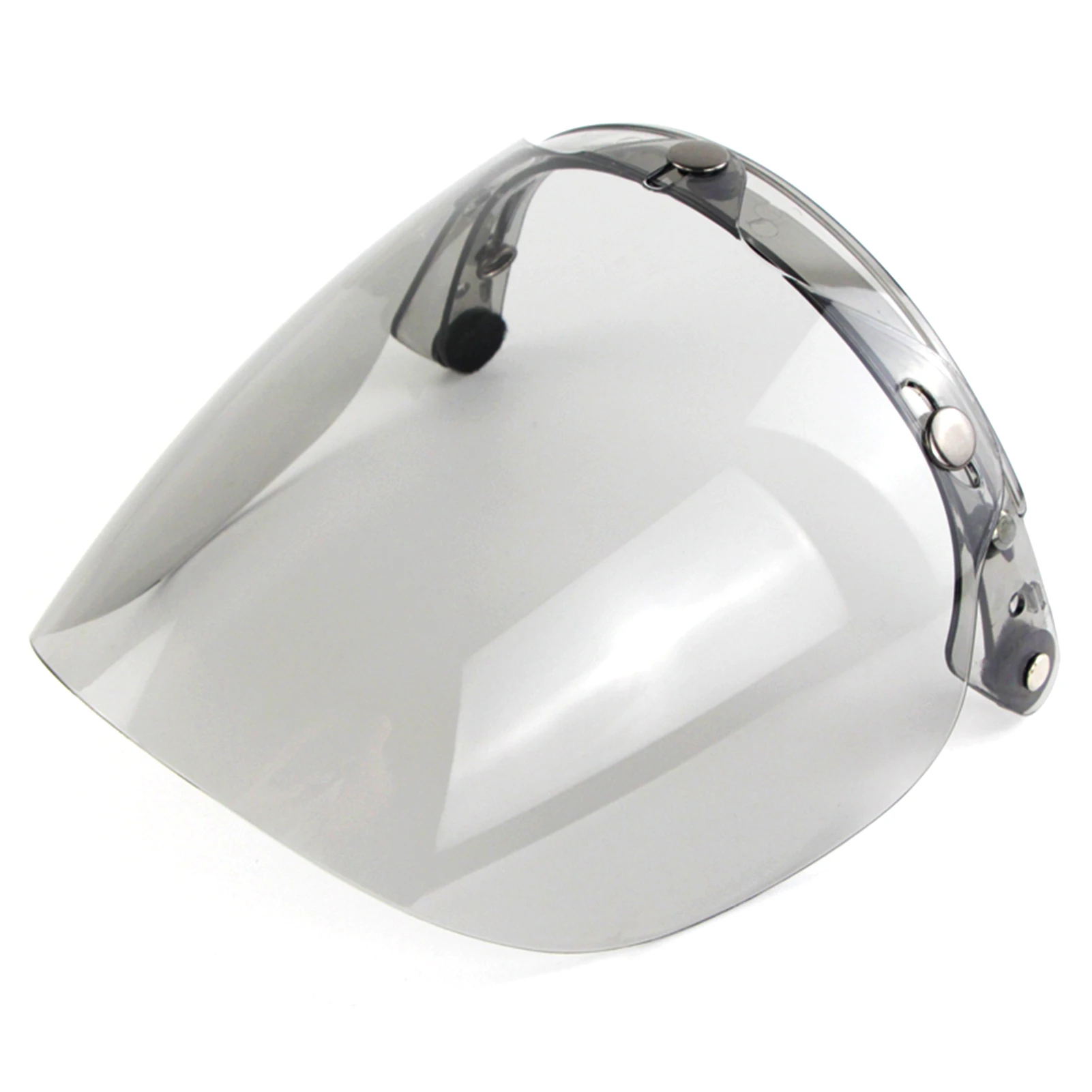 Open Face Helm Visier Motorrad Helm Blase Linse 3-Snap Blase Wind Schild Visier Anti-UV/Anti-fog Motorrad Helm objektiv – Detail 8