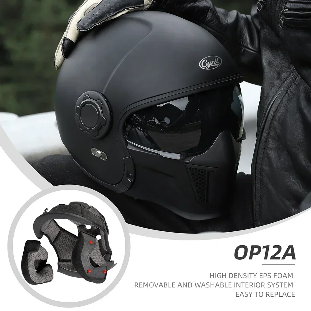 Modular Motorcycle Helmet Full Face Open Face Helmet Men Helmets