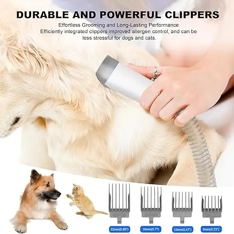 New Profesional 9 In 1 Pet Grooming Kit Vacuum Cleaner Blower All-In-One For Dog Cat Hair Remover