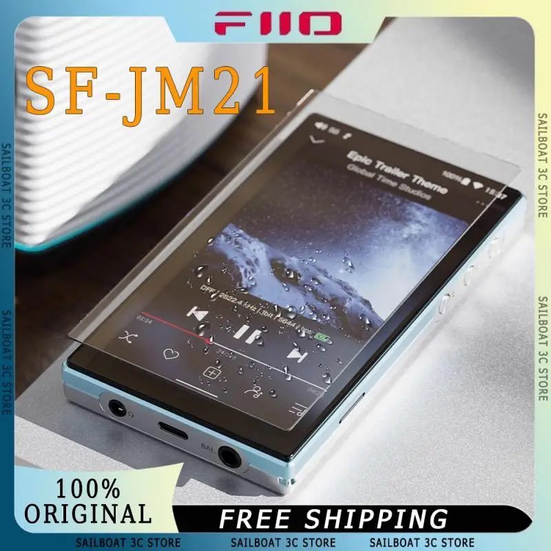 FiiO SF-JM21 Player Tempered Film Self Contained Hydrophobic Layer 6H Hardness Wear Resistant JM21 Player Protective Film