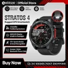 NEW Zeblaze Stratos 4 GPS Smart Watch 1.43 AMOLED Display Built-in Compass Barometric Altimeter Flashlight Voice Call Smartwatch