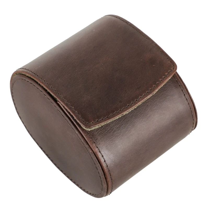

Watch Container PU Leather Watches Protective Box Wristwatch Display Case Single Watch Holder Elegant Jewelry Container