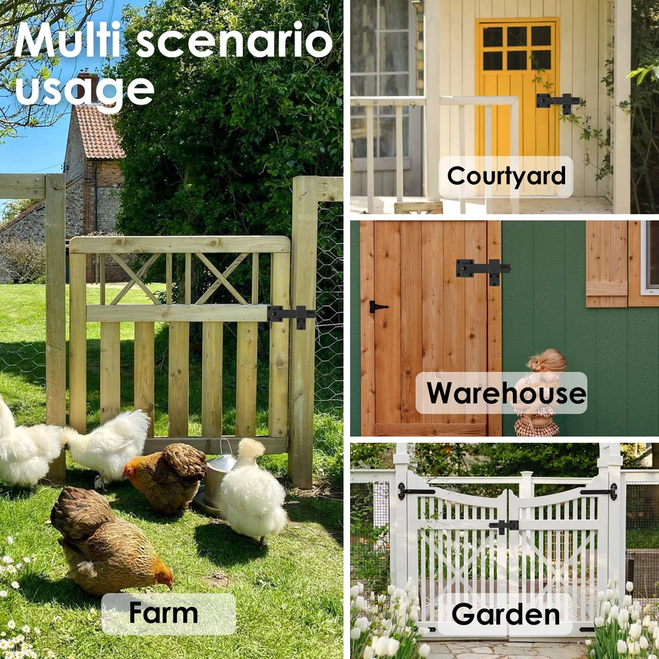 Serrure De Porte De Grange à 180 Degrés, Serrure De Porte De Grange A 180 Degres Serrure De Porte De Securite A Combinaison A 3 Chiffres Adaptee Aux Portes Granges Garages Hangars 92471304