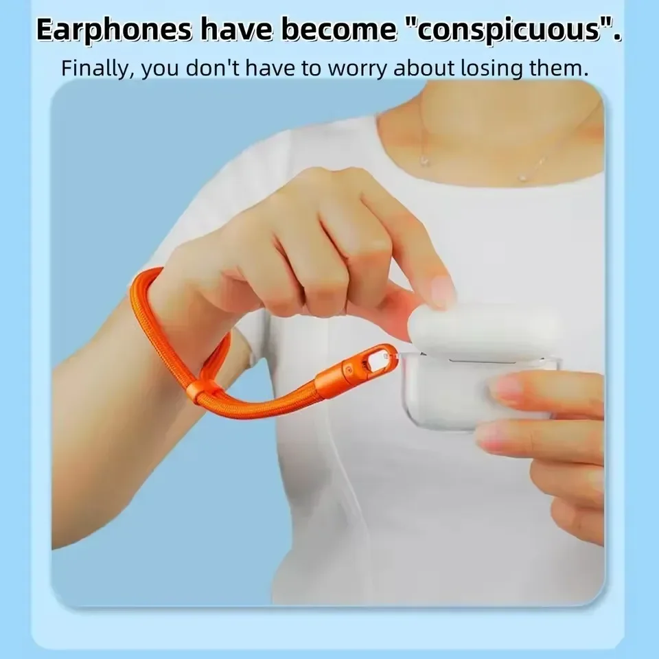 360° Rotatable Phone Wrist Strap with Adjustable Lanyard and Tether Tab