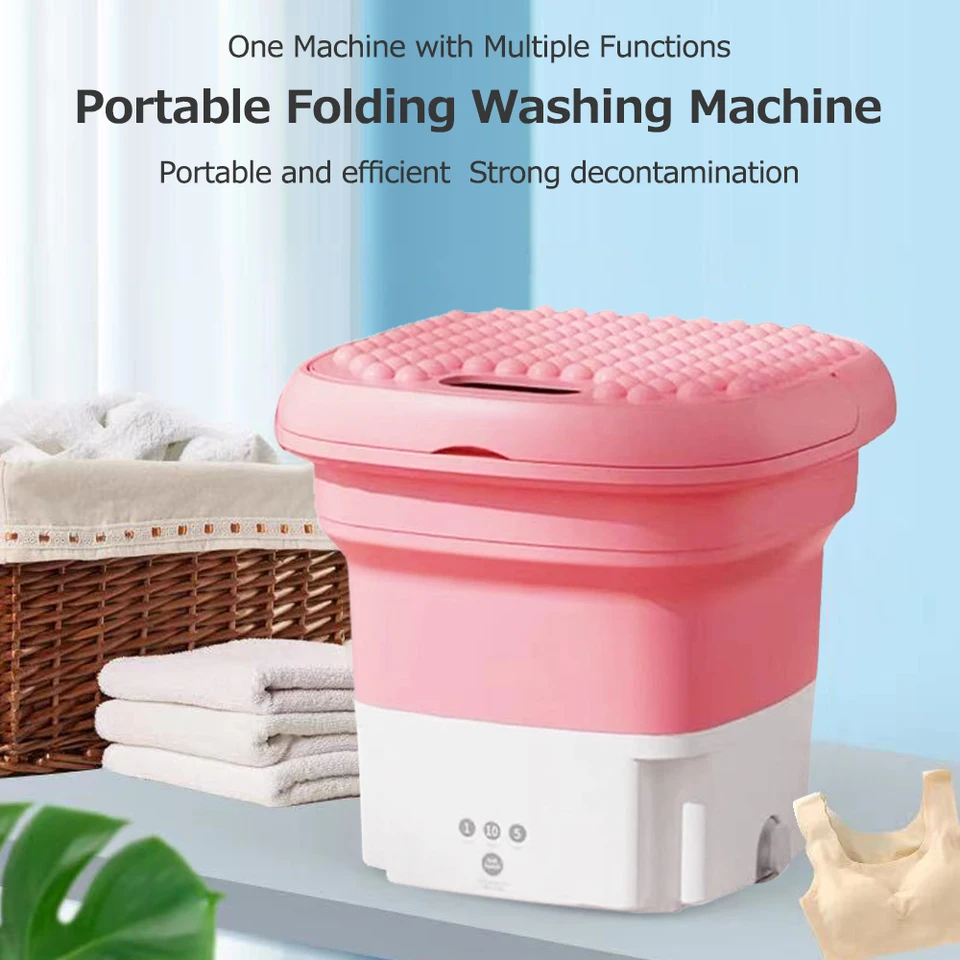 Portable Automatic Ultrasonic Mini Washing Machine