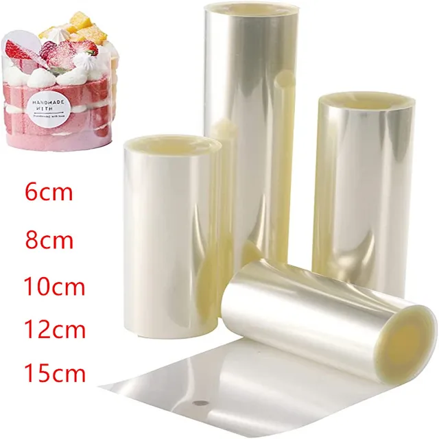 Konyhai Sütőszék -Acetátfilm Süteménydekorációhoz Átlátszó Sütemény Surround Film Mousse Cake Laps Körülbelül Él Diy Gallér