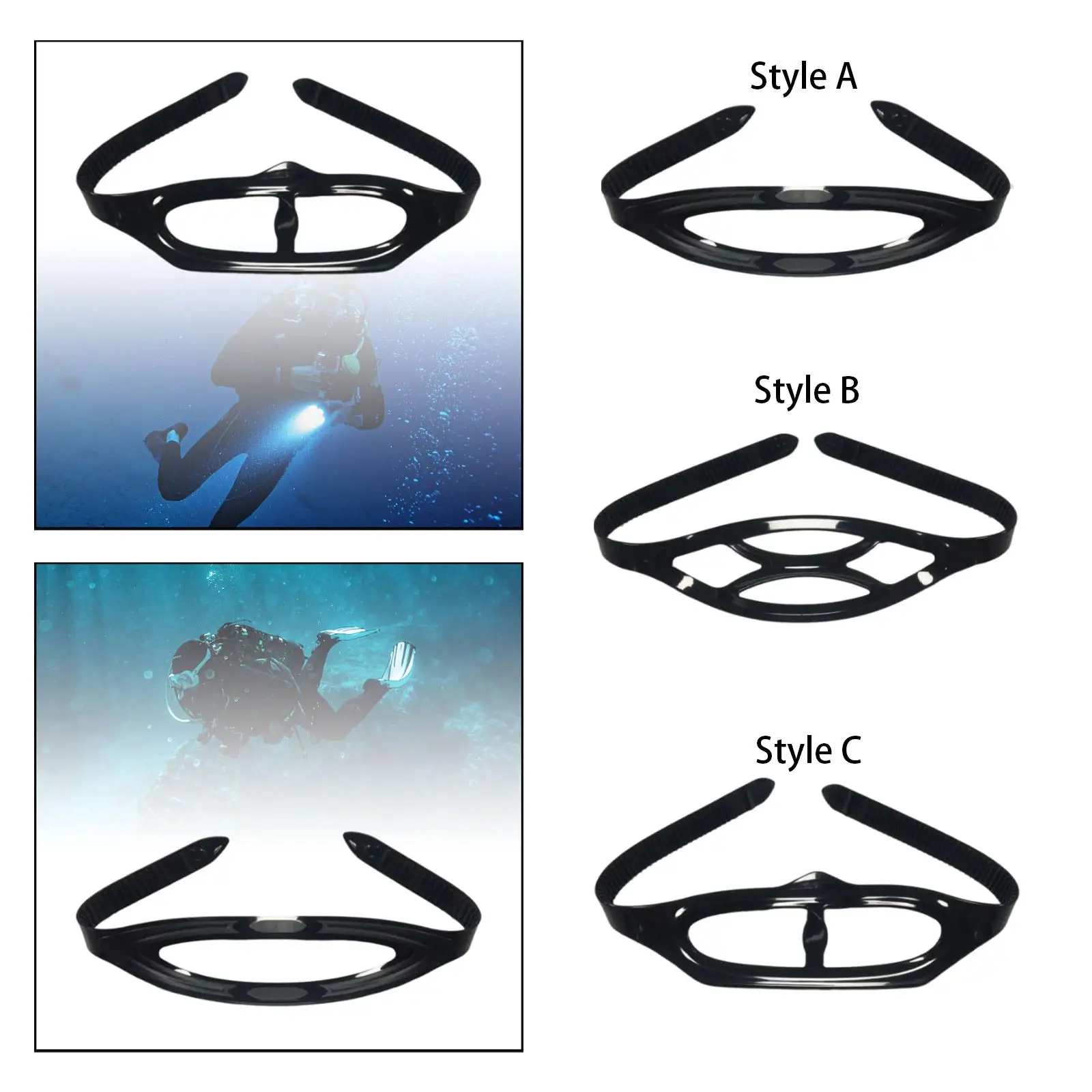 Diving Replacement Comfortable Silicone Diving Goggles Strap