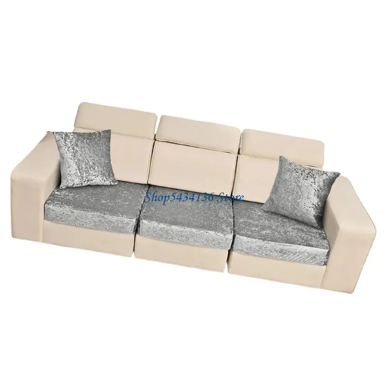 H7ED Packung mit 5 einfach zu installierenden Sofabezug-Sets, universell für Einzel- und L-förmige Sofas, einschließlich – Detail 7